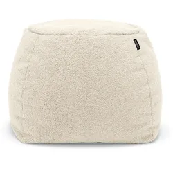 freistil Rolf Benz 173 - Pouf rund | Teddy Edition | 6530 cremeweiß