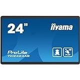 iiyama Prolite TW2424AS-B1 60,5cm 23,8" IPS LED-Monitor Full-HD 10 Punkt Multitouch kapazitiv HDMI USB2.0 USB3.2 USB-C Out RJ45 Android-OS Bluetooth Anti-Glare-Beschichtung 3H 24/7