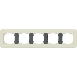 Gira 0215427 Abdeckrahmen 5f Gira E3 Sand/Anthrazit