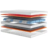 MY HOME Black Diamond Comfort weiß 160 x 200 cm H4