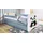 raumhirsch furniture Kinderbett Panda 80 x 180 cm Holzwerkstoff blau