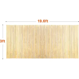 Vevor Bambusmatte Sichtschutzzaun Sichtschutz Bambus Gartenzaun 91cmx6m