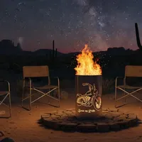 Feuertonne / Feuerkorb mit Motiv Born to ride
