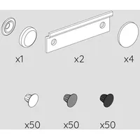 Evineo ineo2 Befestigungs-Set, für Unterschrank, BL001335,