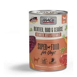 Hundenassfutter Mac's Rentier Rind & Gemüse