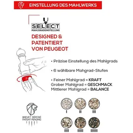 Peugeot Madras u'Select Pfeffermühle 16 cm schokolade
