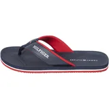 Tommy Hilfiger Herren Flip Flops Comfort Beach Sandal Zehentrenner, Blau (Desert Sky), 40