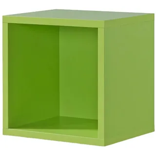 moebel-dich-auf Standregal Cube 1er Regallwürfel, Montage per Click-System Werkzeuglos (grün)