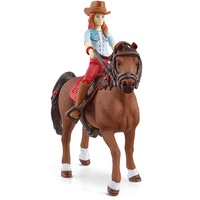 schleich 42539 Horse Club Hannah & Cayenne, ab 5 Jahren, HORSE CLUB - Spielset, 6 Teile