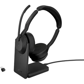 JABRA Evolve2 55 MS Stereo USB-C Link 380c/390c + Ladestation