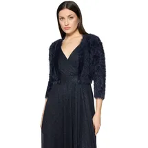 Vera Mont Strickjacke mit Struktur Blau XL