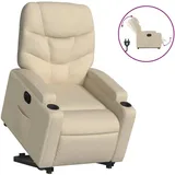 vidaXL Relaxsessel mit Aufstehhilfe Elektrisch Creme 146 x 78 x 0 cm Beige