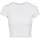 URBAN CLASSICS Cropped Rib Tee Weiß XS