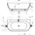 Ravak Freedom freistehende Badewanne 166 x 80 cm (XC00100024)