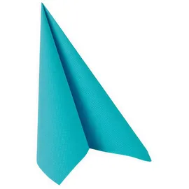 Papstar 81748 50-Servietten "Royal Collection" 1/4-Falz 20 x 20 cm, türkis