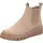 Marco Tozzi Damen Chelsea Boots zum Schlupfen Plateau, Braun Taupe für beige, Größe 39 EU