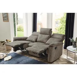 Jockenhöfer 3-Sitzer JOCKENHÖFER GRUPPE "Amrum, B: 180 cm", grau (hellgrau), B:180cm H:100cm T:90cm, Sofas, mit Relax- & Liegefunktion, Taschenfederkern-Polsterung