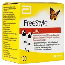 Freestyle Lite Teststreifen ohne Codieren, 100 St, Teststreifen
