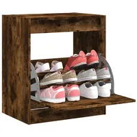 VidaXL Schuhschrank Räuchereiche 60x42x69 cm Holzwerkstoff