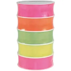 PRÄSENT Geschenkband-Rolle »Neon Dream« 5 x 3 m grau, 2.5 cm