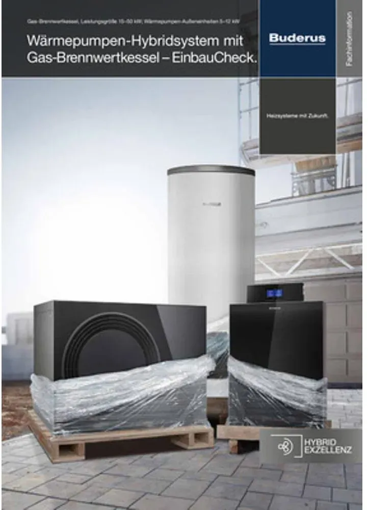 Buderus Logaplus MZ HF-Set KB192-50 mit HYC40, HS32/7,5, BU-H50 silber und MSL