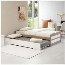 Idimex Funktionsbett LORENA, Ausziehbett Tagesbett Jugendbett 90x190 cm weiß