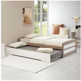 Idimex Funktionsbett LORENA, Ausziehbett Tagesbett Jugendbett 90x190 cm weiß