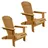 Juskys Korfu Liegestuhl 69 x 85 x 94 cm Natur 2 St.