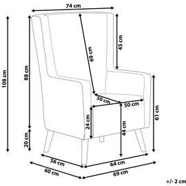 Beliani Beliani, Sessel, ONEIDA