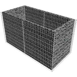 furnicato Gabionen-Hochbeet 180 × 90 × 100 cm