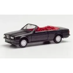 HERPA 030595-002 1:87 BMW 3er E30 Cabrio, blacksaphir