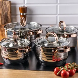 OEM Klausberg Topf-Set 8-tlg. 2,1l + 2,9l + 3,9l + 6,6l