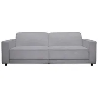 3-Sitzer DOREL HOME "Allie Schlafsofa 225 cm" Sofas Gr. B/H/T: 225cm x 82cm x 84cm, Veloursstoff, grau (hellgrau) Bett-Funktion (108190cm), trendiger Cord o. pflegeleichter Velours