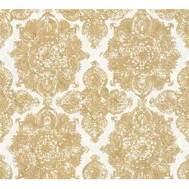 KUNSTLOFT A.S. Création Vliestapete Trendwall, 370902, barock 0.53 x 10.05 m, Gold