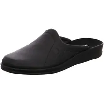 ROHDE Herren Hausschuhe Pantoffeln Leder Lekeberg 1558-90, Größe:44 EU, Farbe:Schwarz - 44
