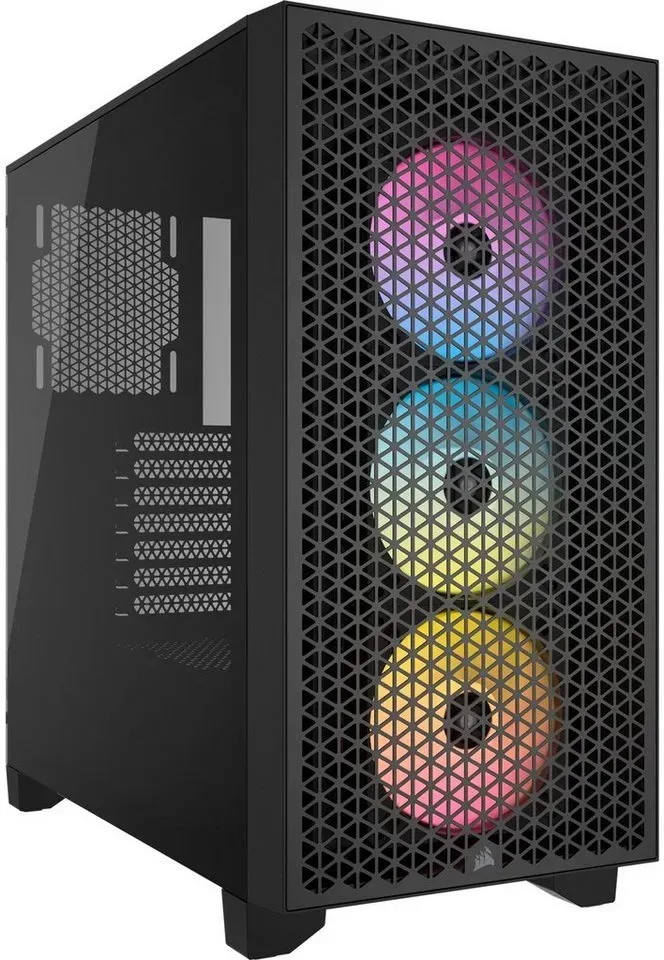 Corsair PC-Gehäuse Corsair 3000D RGB Airflow, Tower-Gehäuse schwarz