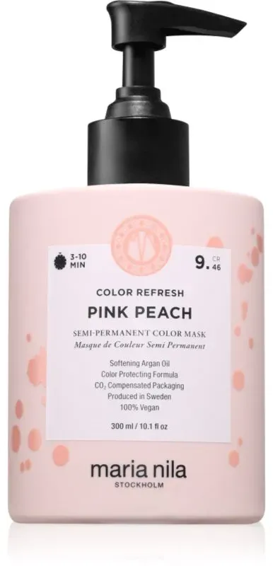 Maria Nila Colour Refresh Sanfte nährende Maske ohne permanente Farbpigmente Farbton Pink Peach 9.46 300 ml