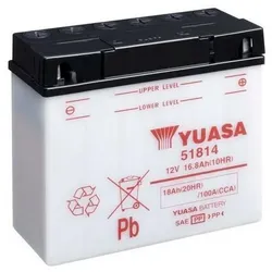 YUASA 51814 Batterie ohne Säurepack