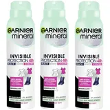 Garnier Mineral Invisible Black White Colors Spray 3 x 150 ml