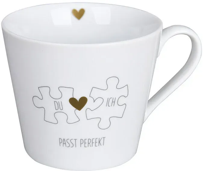 Krasilnikoff Happy Cup, Du Ich passt perfekt, 400 ml