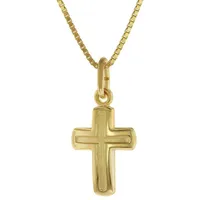 trendor 75624 Kinderkette mit Kreuz-Anhänger Gold 333 / 8 Karat