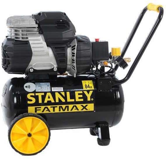 Stanley Sil Air 244/24 - Elektrischer Kompressor mit Wagen - Motor 1.5 PS, 24 Lt, oilless, leise