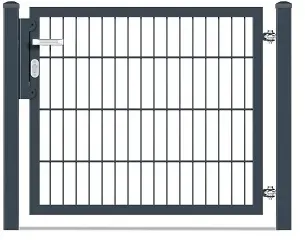 Flügeltor Standard Anthrazitgrau für Vorgarten 800 mm Drahtgitter