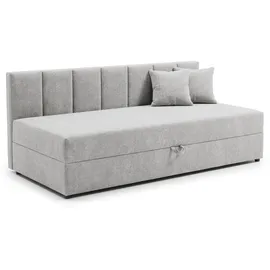 s-style möbel Lenny Tagesbett 90 x 200 cm grau