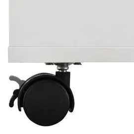 Juskys Kinderregal mit 3 Fächern und herausziehbarer Spielzeugkiste 63 x 30 x 70 cm Holz weiß