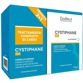 Cystiphane Fort Integratore Capelli e Unghie 3 Pacchi da 120 Compresse