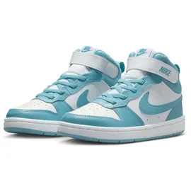 Nike Court Borough Mid 2 Kinder Weiß/Denim Turq 28,5