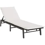 vidaXL Sonnenliege 71 x 58 x 67 cm Schwarz