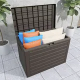Casaria Auflagenbox Kissenbox Aufbewahrungsbox Lille Balkon Braun