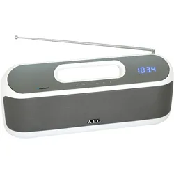 AEG Bluetooth Stereo Lautsprecher weifl 4842 BTS LED Display